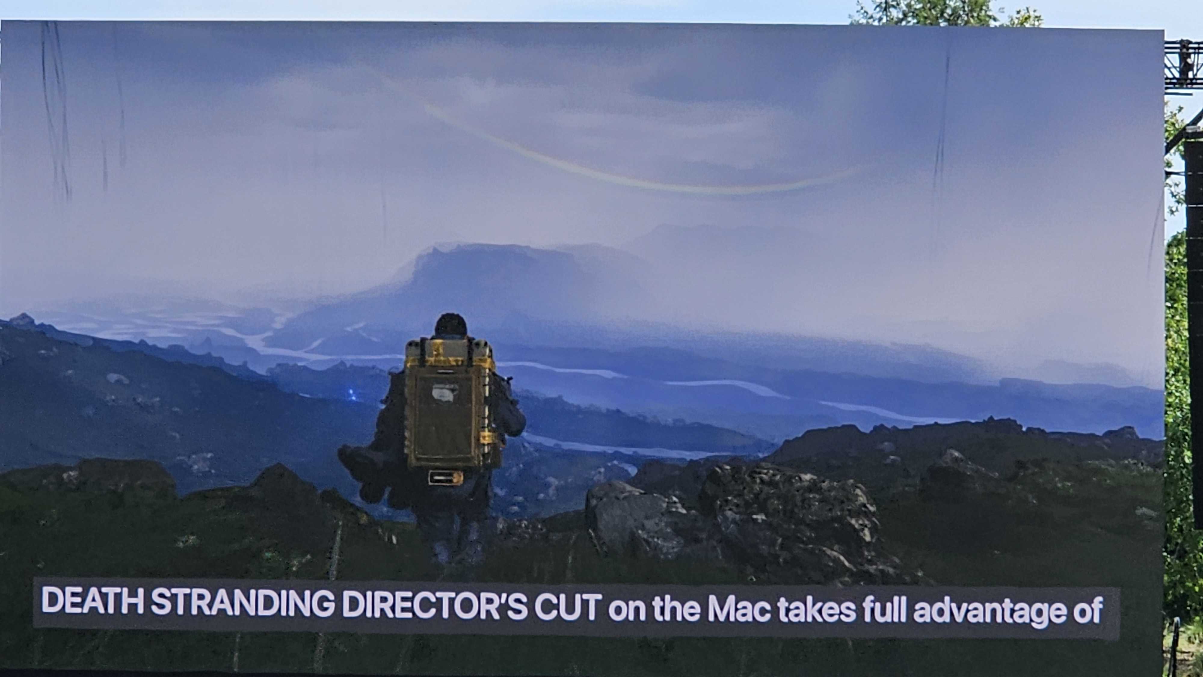 Death Stranding screen shot for MacOS at WWDC 2023